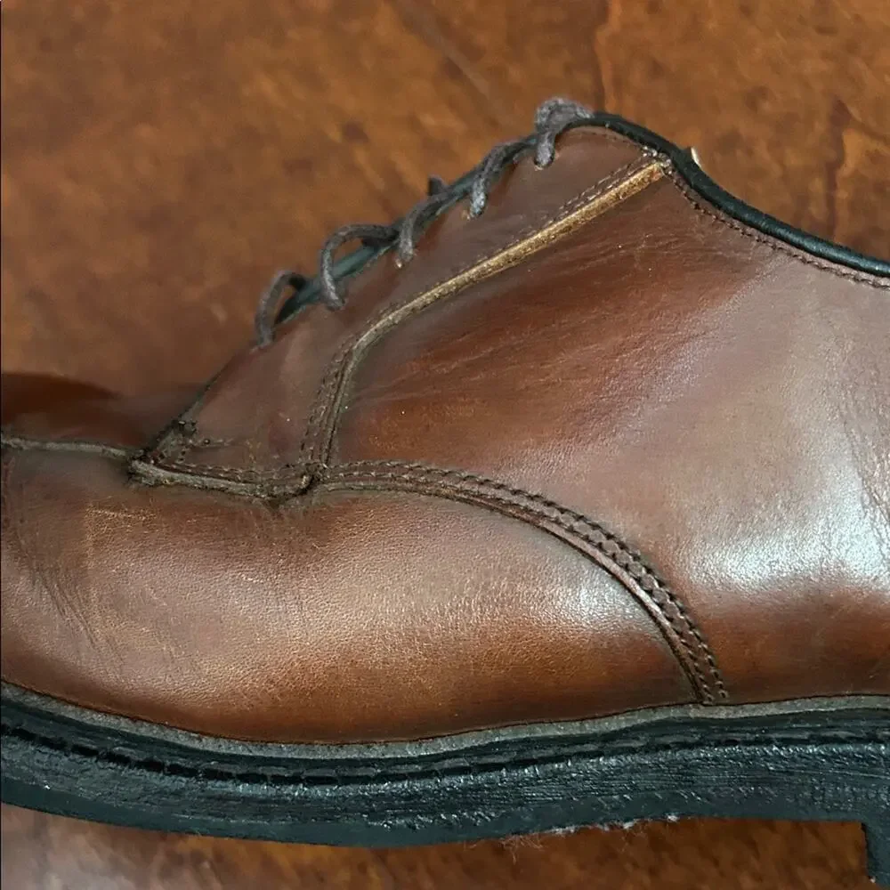 Allen Edmonds Brown Leather Derby Oxfords, Size 10
